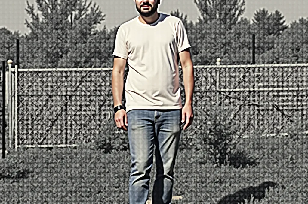 Gast hilft älterem Gastgeber bei der Gartenarbeit in vertrauensvoller Atmosphäre