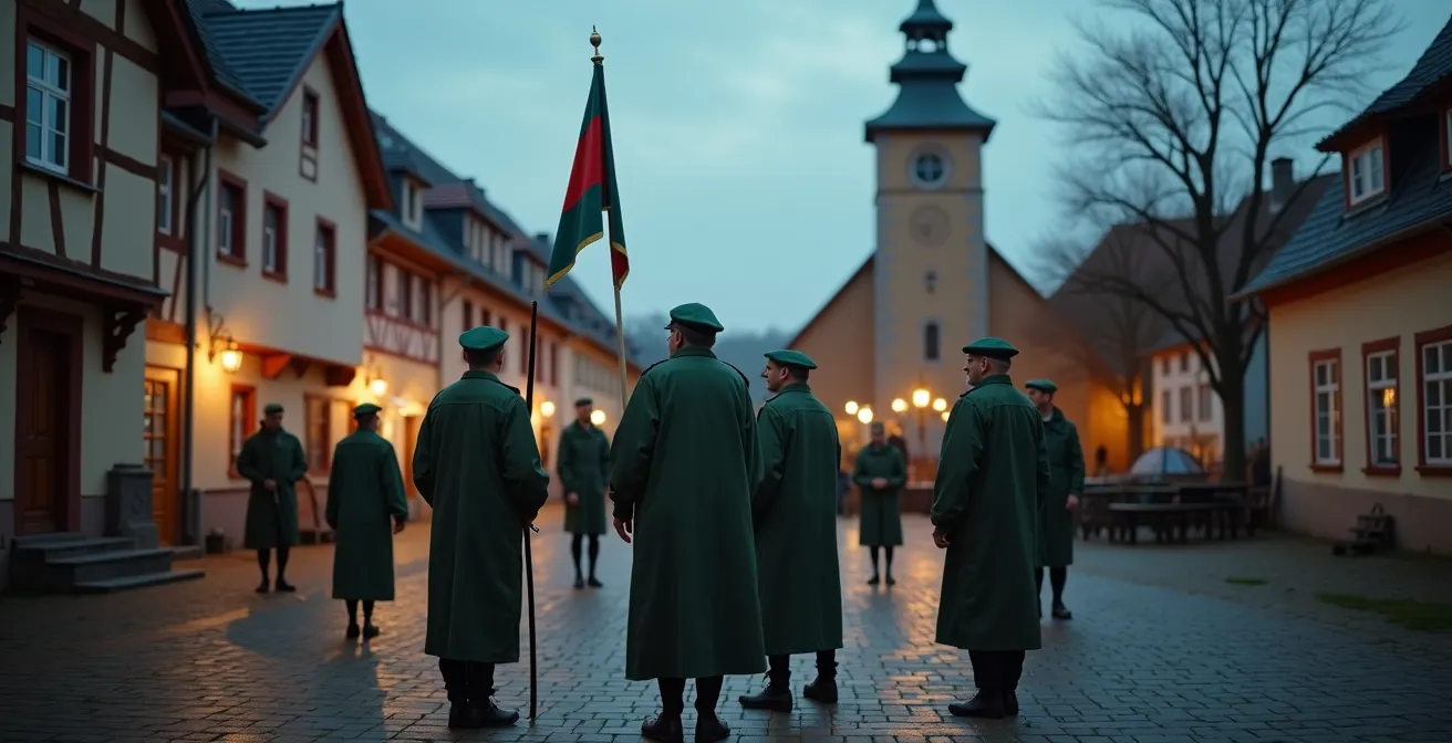 Mehrgenerationen-Schützenverein bei gemeinsamer Vereinsaktivität